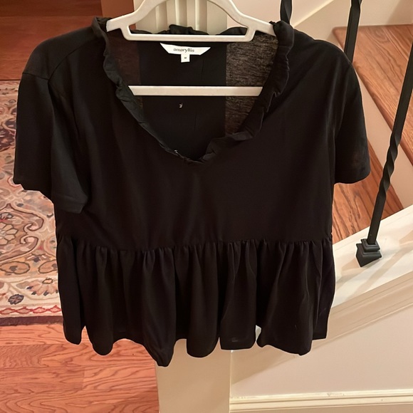 Amaryllis Heartbreaker Blouse - HEATHER BLACK / Medium / NWOT - Picture 8 of 9